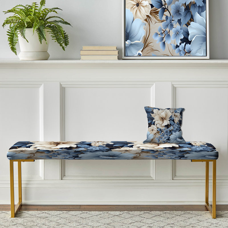 Banc rembourré or, Ethereal Shadows Moody