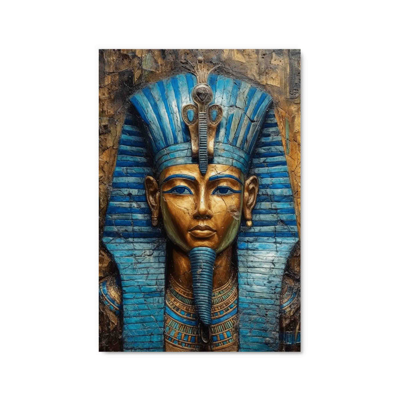 King Tutankhamun - impression sans cadre, H 45 po x l 30 po x P 1 po