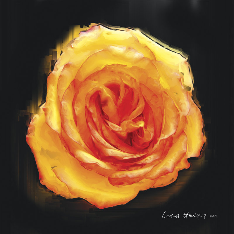 Vibrant Flower II - Wrapped Canvas Print, 30cm H x 30cm W x 3.8cm D