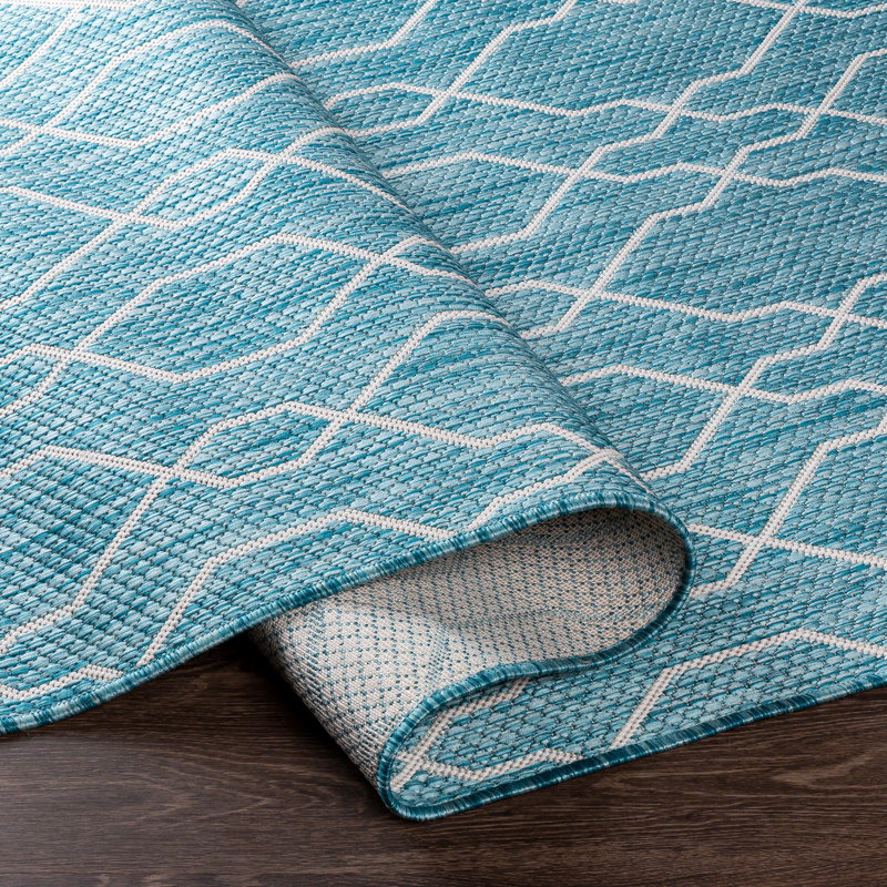Shattuck Geometric Indoor / Outdoor Rug, Rectangle 2' x 2'11"