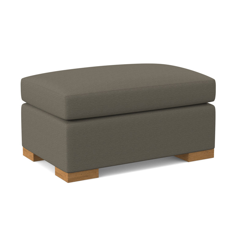 Elkins Ottoman, Amber, Maya Cyan