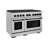 ZLINE Autograph Edition 48 in. 6.7 cu. ft. Paramount Double Oven Gas Range with 8 Burner Cooktop in Satin Stainless Steel and Accents-98798789