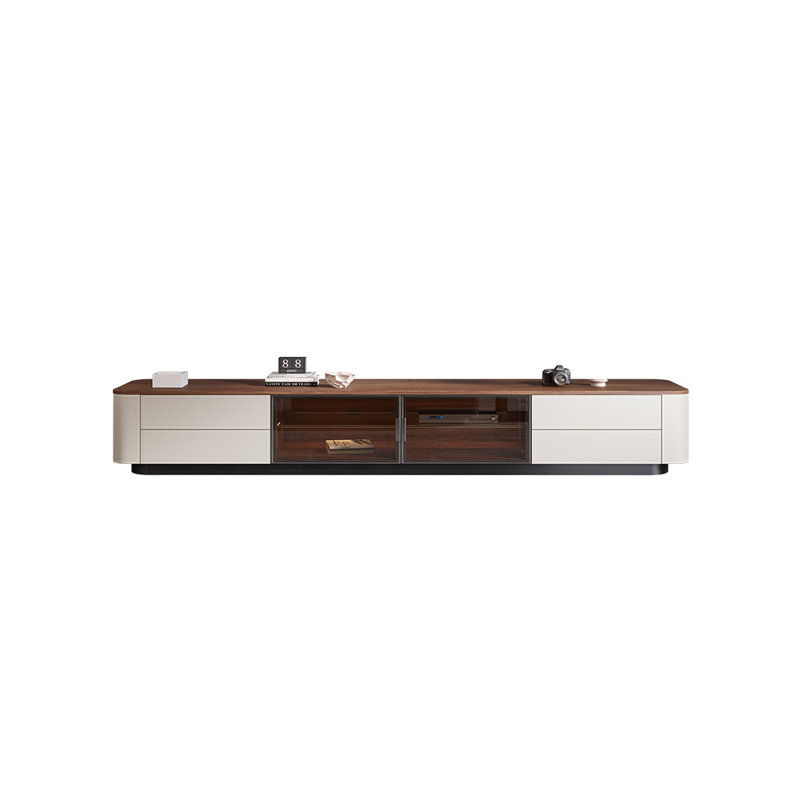 Italian style high-end TV cabinet, Cream, 70.87"