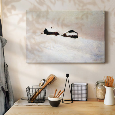 Houses in the Snow, 1895-Gallery Wrapped Canvas