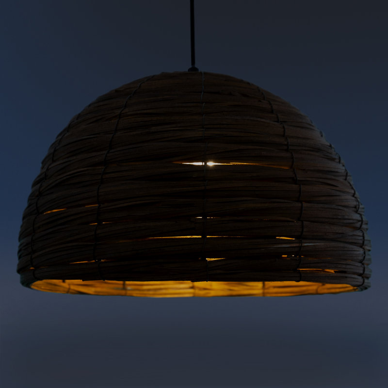 Potlatch 1 - Light Dome Pendant, Brown, White