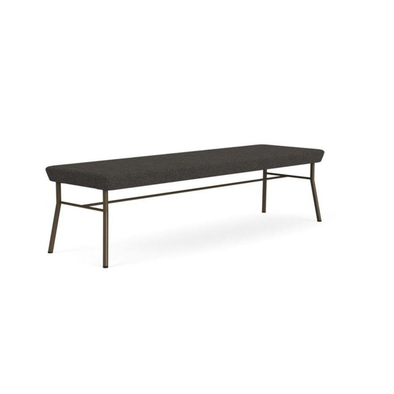 Lesro Banc en métal Mystic, Bleu fumé Archetype, Bronze