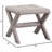 Linen Blend Accent Bench With Nailhead Trim-1290413634
