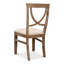 Chaise d’appoint rembourrée en lin beige Monet