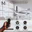 Irene Flushmount Light Kit 5 Blade LED Ceiling Fan-326228191-327028479-400726665