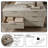 Aurelin Mid-Century Modern 54.8"W 6 Drawer Dresser-62045571