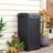 Keter Baltimore 39 Gallon Manual Lift Waste And Recycling Trash Bin With Drip Tray Made of Durable Weather-resistant Resin - Black-29557308