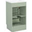 Meuble-lavabo de 18 pouces avec trou de robinet à un trou pré-percé, support de rangement et mécanisme de fermeture en douceur pour une porte pratique