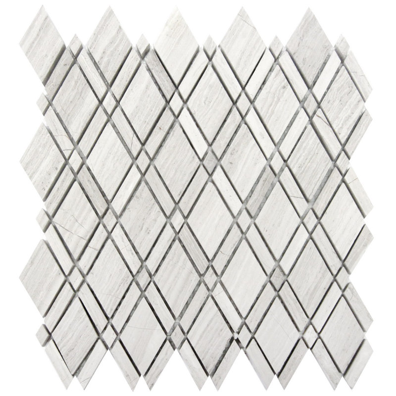 Lattice 1"x2" Wood Mosaic Wall & Floor Tile