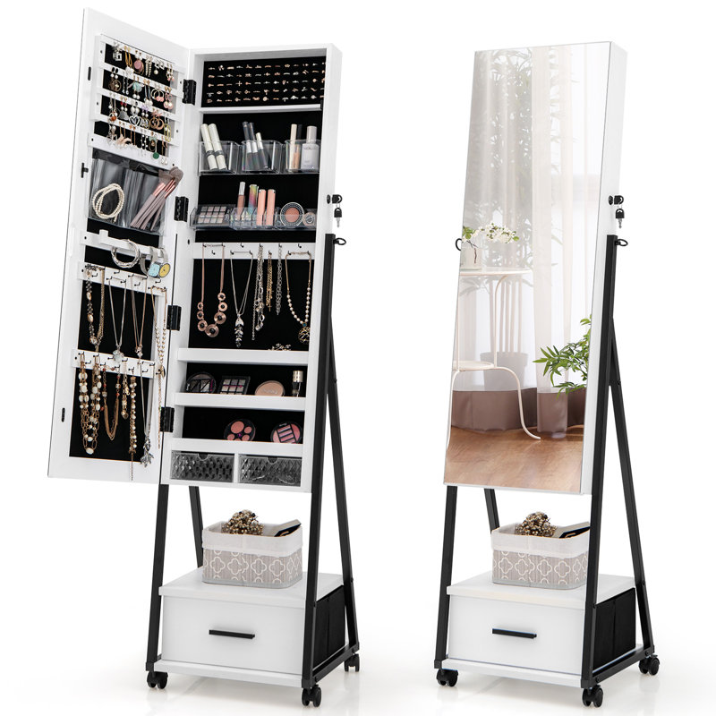 Weesner Jewelry Armoire, White