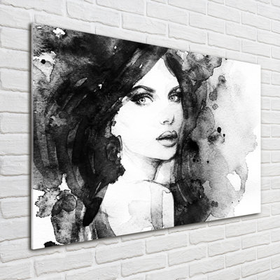 Woman Portrait - Unframed Art Prints on Glass