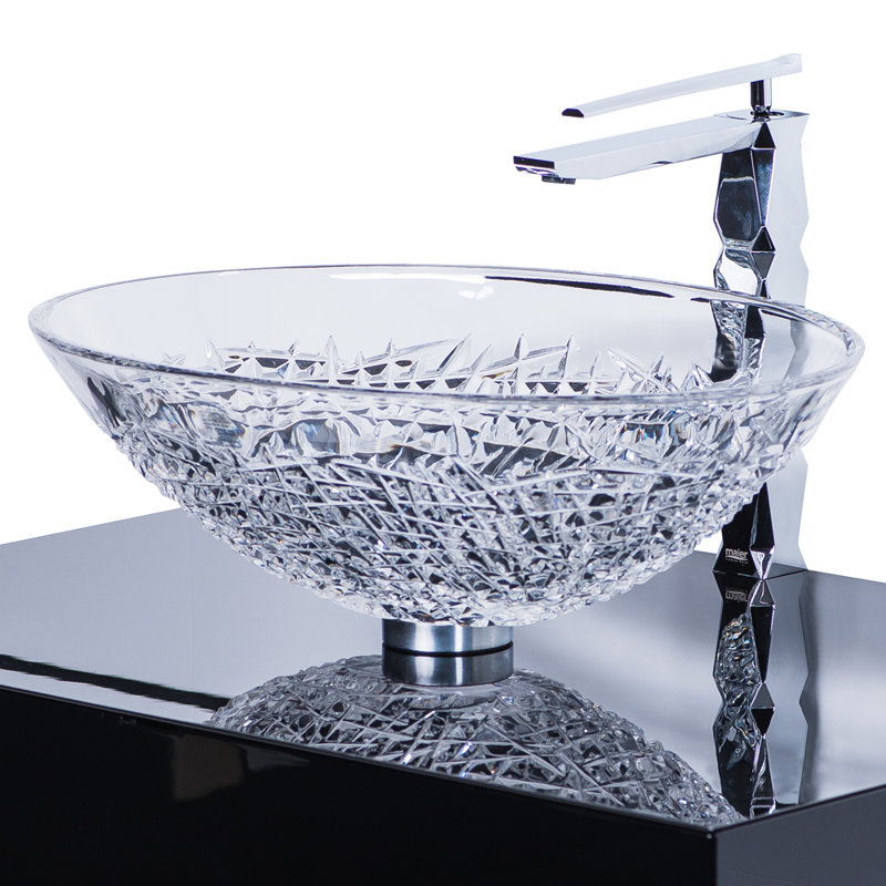 Diamante 20.8'' L Bathroom Sink, Transparent