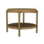 Table d'appoint ronde avec tablette de rangement