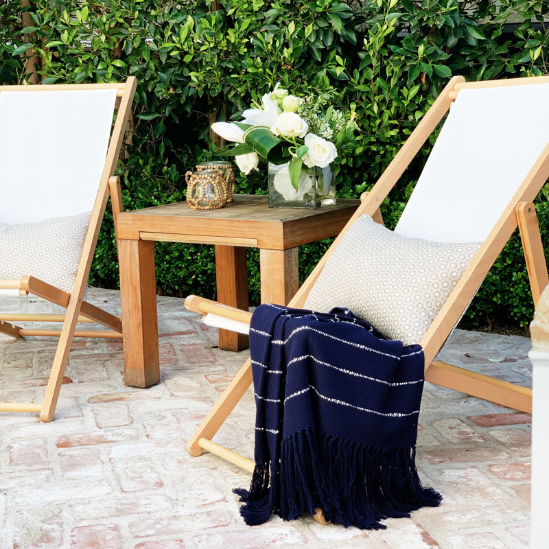 Pampa Hand Woven Throw Blanket, Midnight
