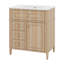 Ensemble de meuble-lavabo 30 po avec lavabo, armoire de rangement moderne avec 2 tiroirs et un tiroir basculant-650864617