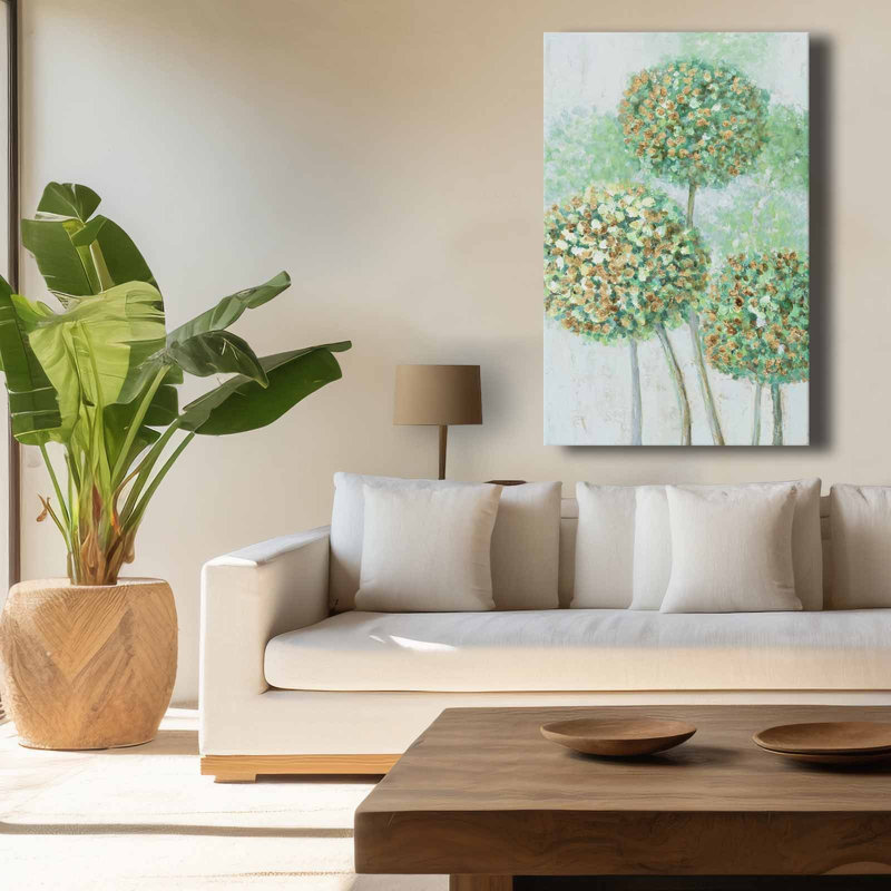 Superbe peinture sur toile décorative de 17,7 po x 27,6 po | 100% toile de coton (épaisseur: 0,1 pouce) sur une structure robuste en bois de pin à 100% | Parfait pour le salon, la chambre à coucher ou le décor de bureau, œuvre d'art accrocheuse