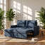 Upholstered 57.48 " Linen Sofa Bed