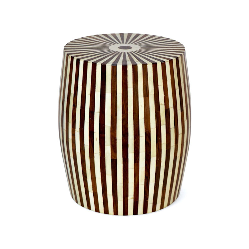 Striped Pattern Stool