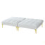 Tissu convertible futon avec pieds en métal