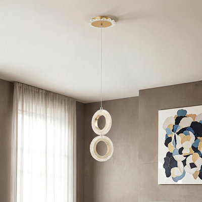 2 - Light Natural LED Dome Pendant