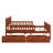 Wood Platform Bed With Guardrails On Both Sides And Two Storage Drawers-553419315