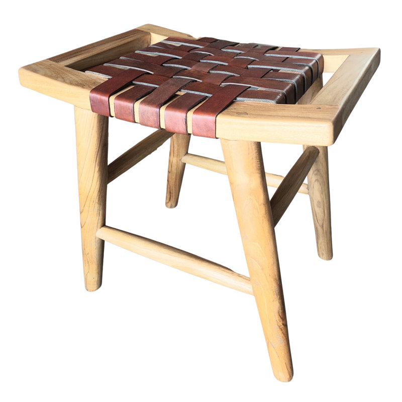 Oscar Leather Accent Stool