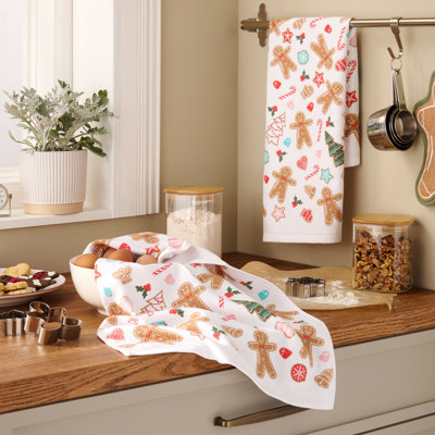 Snowflakes Kitchen Towel Set 2-Pack 16"x28"