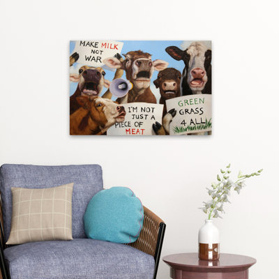 Politique Moooovement - animaux, surréalisme urbain et pop, vaches, humour, art
