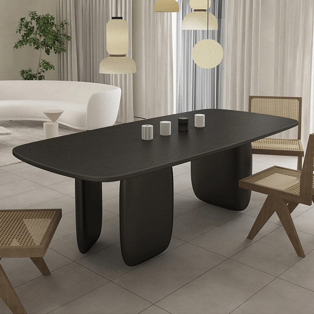 Mass Furni Burlywood Rectangular Solid Wood Dining Table - Wayfair Canada
