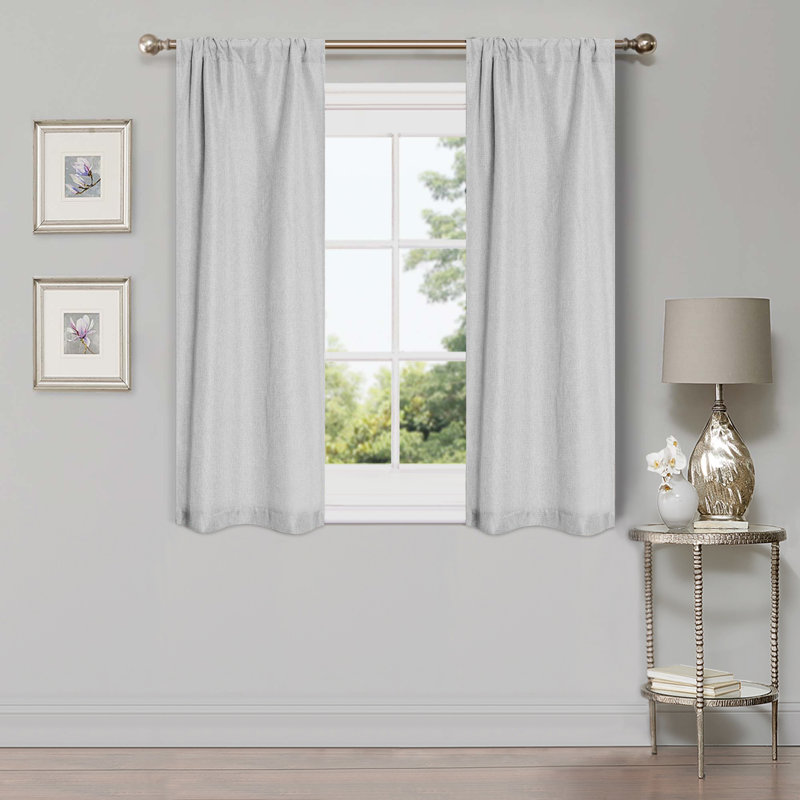 Panneau de rideau obscurcissant 100% polyester, L 26 po x L 63 po, Guimauve