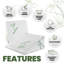 Memory Foam Wedge Pillow with Adjustable Support, Ergonomic Cushion for Back, Neck & Leg with Removable Cover