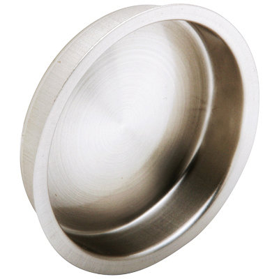 Poignées arrondies pour porte coulissante Ives, Chrome brillant