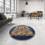 Tapis bleu / beige Patchwork-1307994693