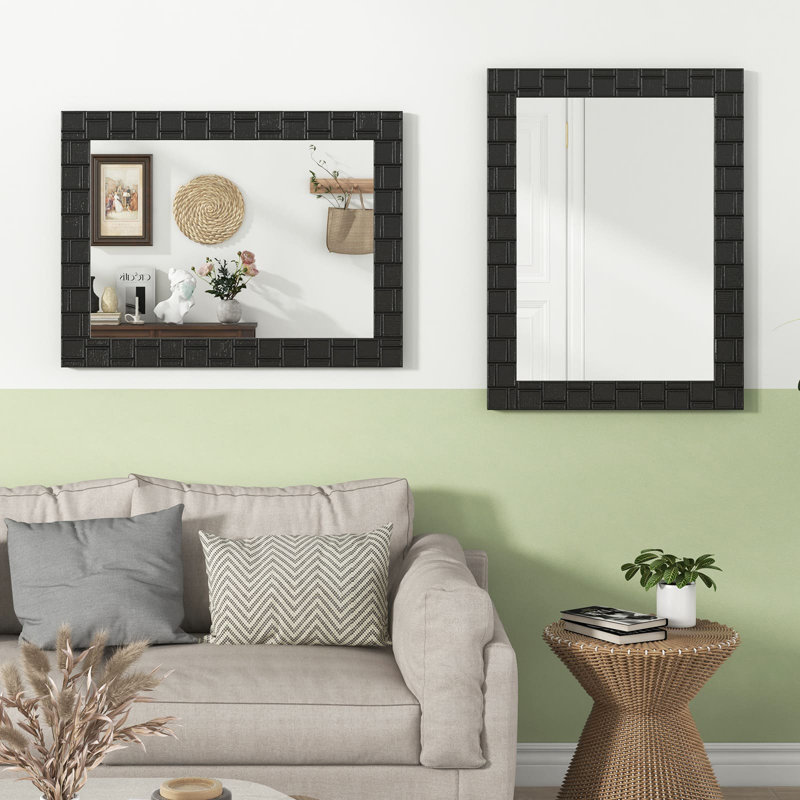Solid Wood Rectangle Mirror