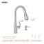 Moen Essie Pull-Down Kitchen Faucet with Power Clean Technology and Soap Dispenser-86671348