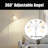 Floor Lamp, Adjustable Reading Floor Lamp With White Plastic Shade-1429614676