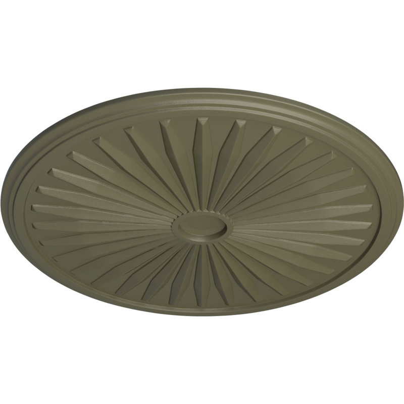 Médaillon de plafond de 33 1/8 po x 3 1/2 po x P 1 3/8 po (convient aux auvents jusqu'à 5 po), Pierre Spartan