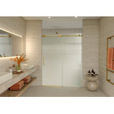 Galaxy 56 - 60 in. x 78 in. Fully Frameless Fluted Sliding Shower Door