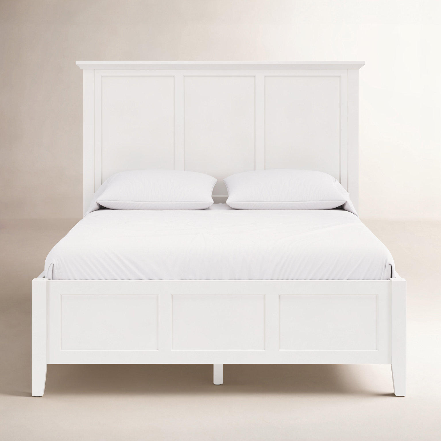 Renee Bed, White, Queen