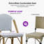 Ensemble de 2 tabourets de bar de style champêtre avec dossier en rotin, champagne / bambou-1408457393-1408457398