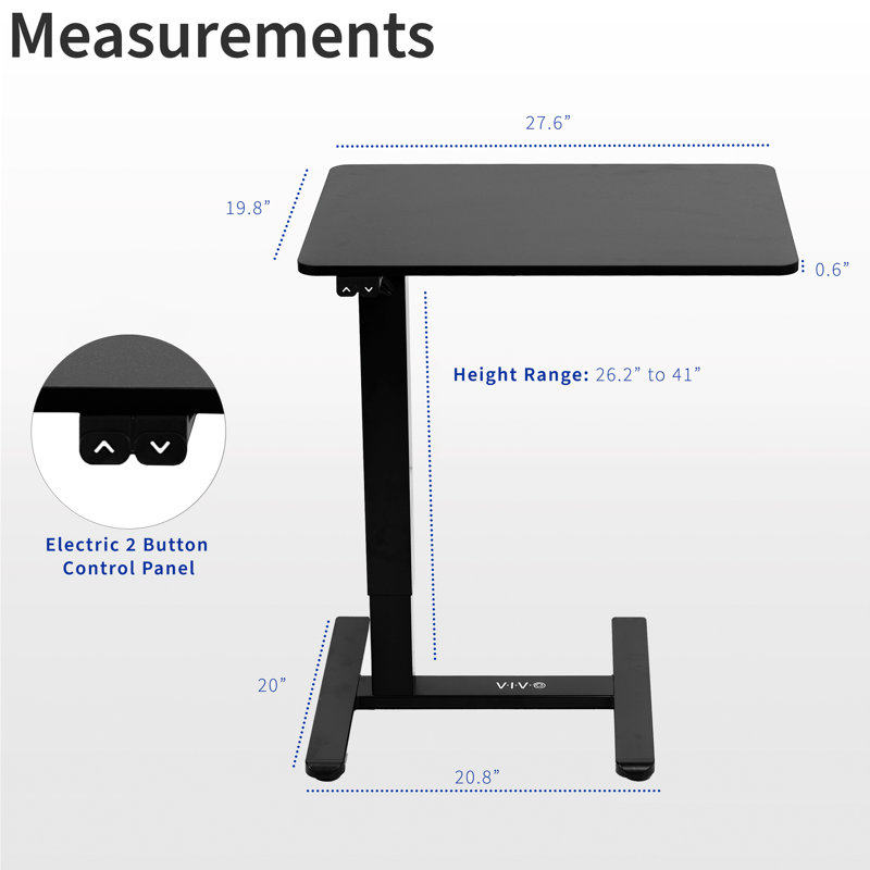 26.2'' H x 27.6'' W Laptop Cart