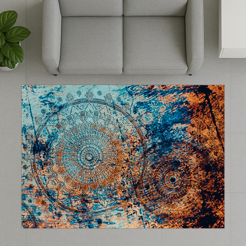 Abstract Area Rug, Rectangle 140 x 200 cm