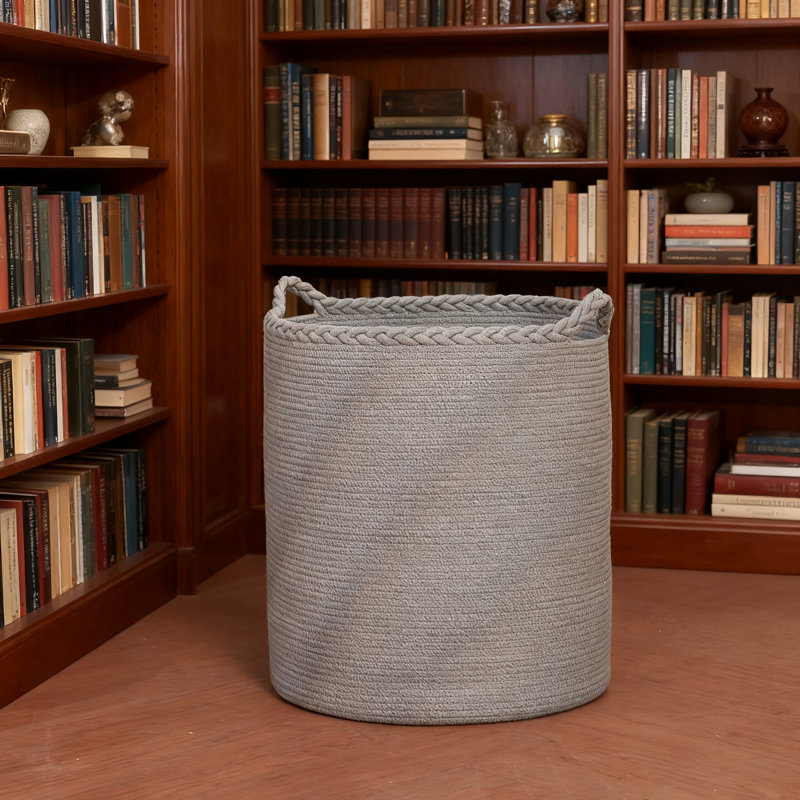 90L Oversize Woven Laundry Basket, Large Cotton Laundry Hamper For Blankets, Clothes, Pillows, Toys, And Shoes With Sturdy Handles, Natural Breathable Material