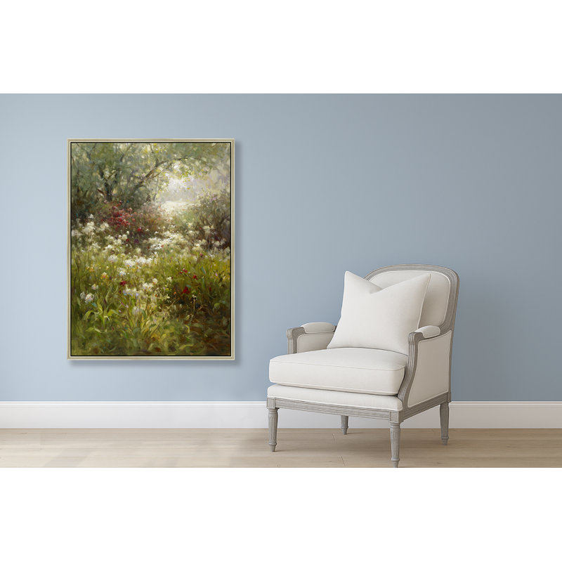 «Sunlit Meadow Gathering», H 42 po x l 32 po, Brun