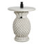 Table d'appoint en forme d'ananas, base de parasol pour patio extérieur