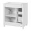 Meuble-lavabo moderne avec lavabo en céramique de qualité supérieure, blanc, 30 po